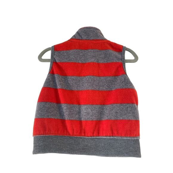 CARTER’S Boys Striped Fleece Zip Vest / Size: 9 Months - Picture 2 of 5